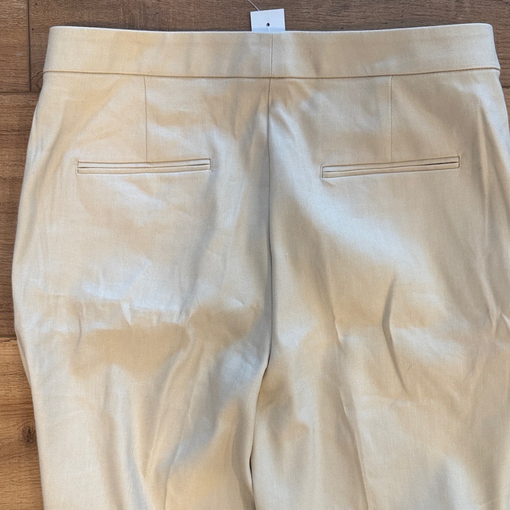 Ann Taylor Women's Tan linen slacks pants size 10 - Picture 8 of 10